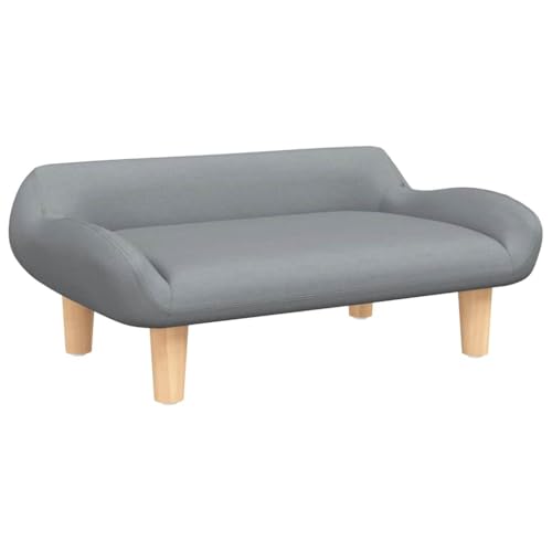 Eleganz Orthopädisches Hundebett Hellgrau 70x40x24 cm Stoff: Hundekorb Mittelgroße Hunde, Waschbar Hundesofa Wasserdicht rutschfest, Hundecouch mit Hohem Rand von Eleganz