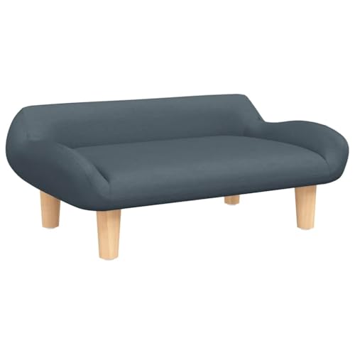 Eleganz Orthopädisches Hundebett Mittelgroße Hunde: Hundekissen Waschbar, Hundematte Hundematratze Dunkelgrau 70x40x24 cm Stoff von Eleganz