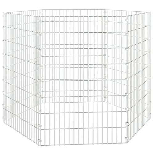 Freilaufgehege 6-teilig 54x80 cm für Kleintiere aus verzinktem Eisen - Langlebiges & Sicherer Auslauf für Kaninchen, Meerschweinchen & Co - Ideal für Garten & Balkon Freilaufgehege 6-teilig 54x80 cm für Kleintiere aus verzinktem Eisen - Langlebiges & Sicherer Auslauf für Kaninchen, Meerschweinchen & Co - Ideal für Garten & Balkon von Eleganz