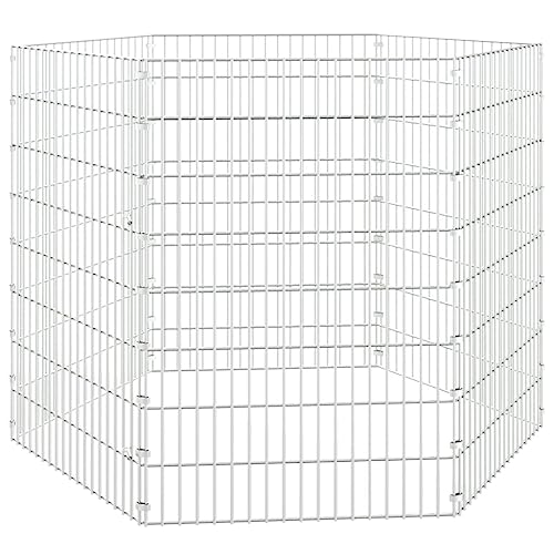 Freilaufgehege 6-teilig für Kleintiere | 54x80 cm | Verzinktes Eisen | Robuster & langlebiger Auslauf für Kaninchen, Meerschweinchen | Ideal für Garten & Terrasse Freilaufgehege 6-teilig für Kleintiere | 54x80 cm | Verzinktes Eisen | Robuster & langlebiger Auslauf für Kaninchen, Meerschweinchen | Ideal für Garten & Terrasse von Eleganz