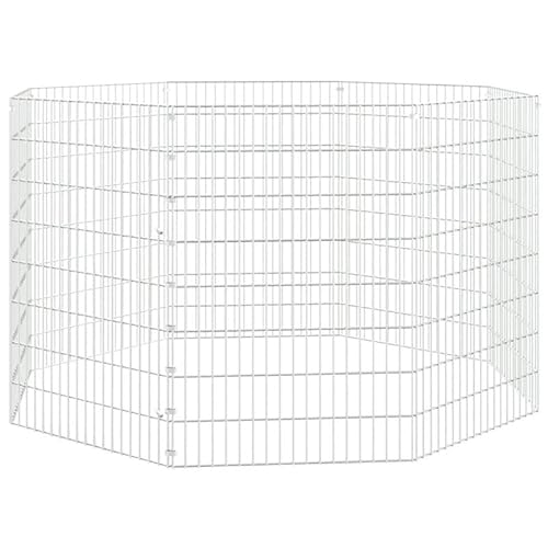 Freilaufgehege für Kleintiere, 8-teilig 54x80 cm, verzinktes Eisen, robust & langlebig, ideal für Kaninchen, Meerschweinchen & Co, sicherer Auslauf im Garten oder Terrasse Freilaufgehege für Kleintiere, 8-teilig 54x80 cm, verzinktes Eisen, robust & langlebig, ideal für Kaninchen, Meerschweinchen & Co, sicherer Auslauf im Garten oder Terrasse von Eleganz