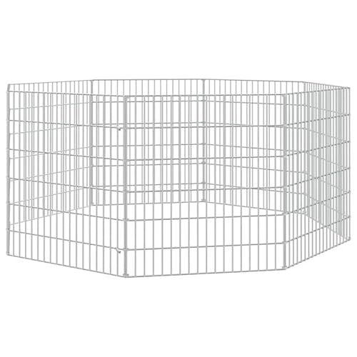 Freilaufgehege für Kleintiere 8-teilig 54x60 cm aus verzinktem Eisen – Robuster Auslauf für Hasen, Meerschweinchen & Co. im Innen- und Außenbereich Freilaufgehege für Kleintiere 8-teilig 54x60 cm aus verzinktem Eisen – Robuster Auslauf für Hasen, Meerschweinchen & Co. im Innen- und Außenbereich von Eleganz