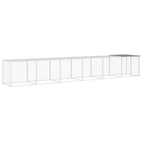 Hühnerkäfig aus verzinktem Stahl mit Dach 603x98x90 cm - Witterungsbeständig & sicher für Kleintiere - Ideal für Garten & Freilaufgehege Hühnerkäfig aus verzinktem Stahl mit Dach 603x98x90 cm - Witterungsbeständig & sicher für Kleintiere - Ideal für Garten & Freilaufgehege von Eleganz