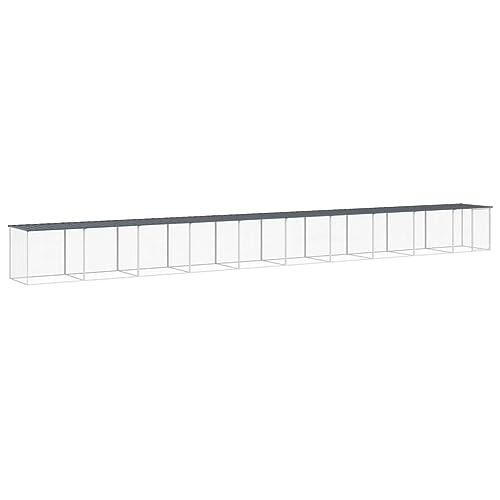 Hühnerkäfig mit Dach aus verzinktem Stahl - 1003x98x90 cm - Langlebig & Wetterfest - Ideal für Kleintiere wie Hühner & Kaninchen - Sicherer Lebensraum für Garten & Freigehege Hühnerkäfig mit Dach aus verzinktem Stahl - 1003x98x90 cm - Langlebig & Wetterfest - Ideal für Kleintiere wie Hühner & Kaninchen - Sicherer Lebensraum für Garten & Freigehege von Eleganz