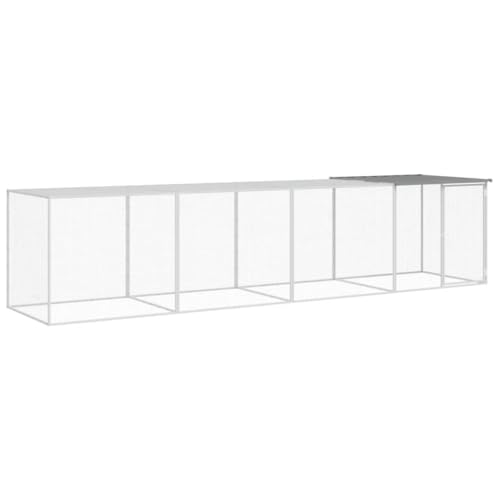 Hühnerkäfig mit Dach aus verzinktem Stahl 403x98x90 cm - Wetterfest & robust für Kleintiere - Ideal für Garten & Freilaufgehege Hühnerkäfig mit Dach aus verzinktem Stahl 403x98x90 cm - Wetterfest & robust für Kleintiere - Ideal für Garten & Freilaufgehege von Eleganz