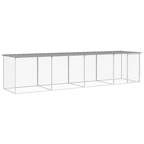 Hühnerkäfig mit Dach aus verzinktem Stahl 403x98x90 cm – Wetterfest & sicher für Kleintiere, ideal für Garten & Freilaufgehege Hühnerkäfig mit Dach aus verzinktem Stahl 403x98x90 cm – Wetterfest & sicher für Kleintiere, ideal für Garten & Freilaufgehege von Eleganz
