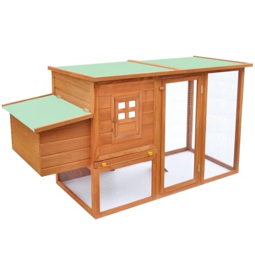 Hühnerstall aus Holz mit 1 Legenest – Robustes Gehege für Kleintiere, Wetterfest & Langlebig – Ideal für Garten oder Hinterhof – Sicherer Lebensraum für Hühner Hühnerstall aus Holz mit 1 Legenest – Robustes Gehege für Kleintiere, Wetterfest & Langlebig – Ideal für Garten oder Hinterhof – Sicherer Lebensraum für Hühner von Eleganz