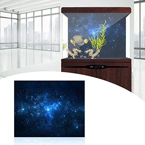 ElgnAura PVC Starry Sky Dekoration für Aquarium, Selbstklebstoff -Fischtank Hintergrund Hintergrund (122 * 46 cm) von ElgnAura