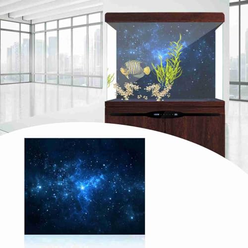 ElgnAura PVC Starry Sky Dekoration für Aquarium, Selbstklebstoff -Fischtank Hintergrund Hintergrund (61 * 41 cm) von ElgnAura