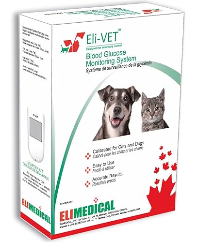 Eli-Vet BGMS01 Blutzucker-Überwachungssystem für Hunde und Katzen mit Diabetes von Elimedical