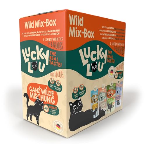 Lucky Lou │ Adult Wild-Mix - 6 x125g │Katzennassfutter von Ellasdekokrempel