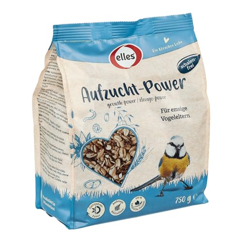 Elles Aufzucht-Power 5 x 750g | Premium Wildvogelfutter | Optimale für Brut & Aufzucht | 100% natürlich | Energie- & vitaminreich | Schalenfrei für Balkon & Terrasse von Elles