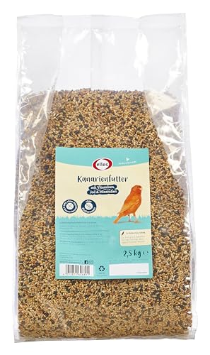 Elles Premium Kanarienfutter 1kg I Artgerechtes, natürliches Vogelfutter | Mit Vitaminen, Jod & Mineralien I Ohne Zusatzstoffe I Unterstützt Gesundheit & Vitalität (1 kg) von Elles