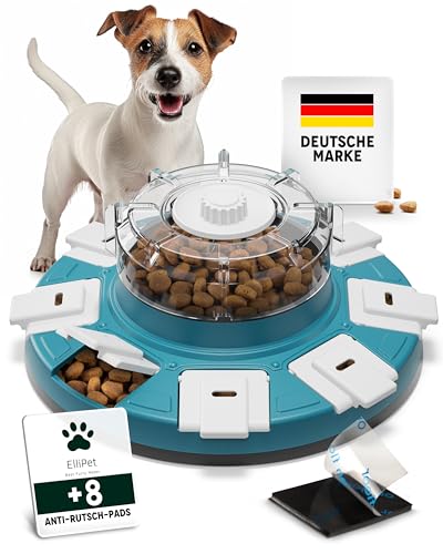 ElliPet® Hundespielzeug Intelligenz – Denkspiele für Hunde mit Mehreren Funktionen: Spaß, interaktives Hundespielzeug, Hunde Beschäftigung, Trainieren und Füttern – besonders rutschfest von ElliPet