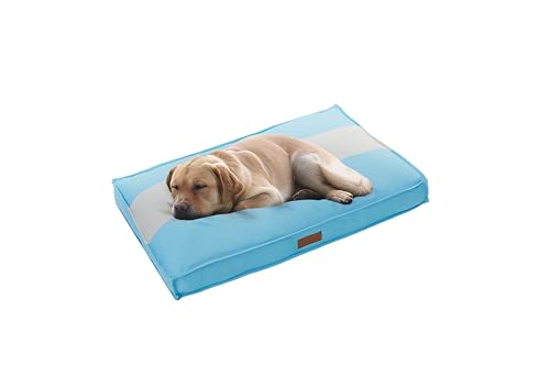 Ellie-Bo Hundebett, gestreift, 122 cm, Größe XXL, Blau/Grau von Ellie-Bo