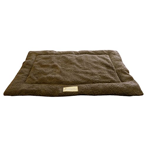 Ellie-Bo Hundebett aus Sherpa-Fleece, passend für Käfige 91,4 cm (91 Zoll), Braun von Ellie-Bo