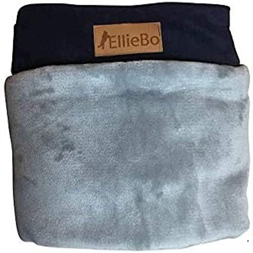 Ellie-Bo Jumbo Hundebett Abdeckung Cord mit Kunstfell Topping, 152,4 cm, Blau/Grau von Ellie-Bo