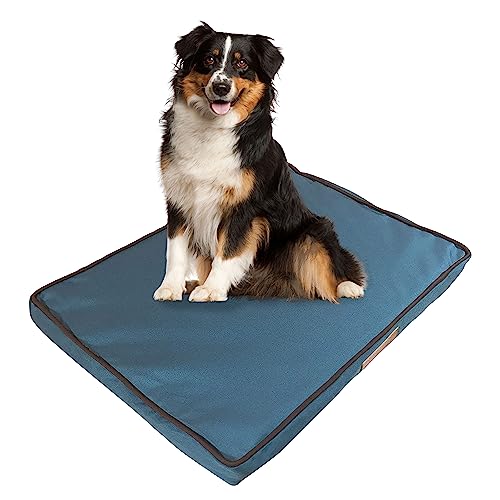 Ellie-Bo Wasserdicht Memory Foam Orthopädisches Hundebett für Hundekäfig/Hundekäfig, Large, 107 cm, grün von Ellie-Bo