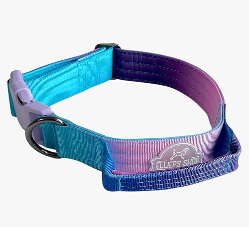 Ellieps Shop Taktisches Hundehalsband mit Kontrollgriff, verstellbar, strapazierfähig, Training und Spaziergang für mittelgroße und große Rassen (M) von Ellieps Shop