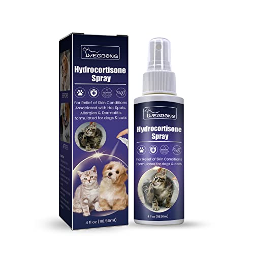 Pet Itch Relief Spray für Hunde und Katzen - lindert juckende Haut, sanfte Reinigung von Ellisalano