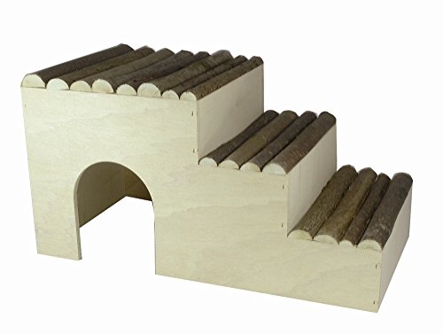 Elmato 10425, Meerschweinchenhaus Stufenhaus Nagerhaus Treppe Rampe, 42x22x23cm Elmato 10425, Meerschweinchenhaus Stufenhaus Nagerhaus Treppe Rampe, 42x22x23cm von Elmato