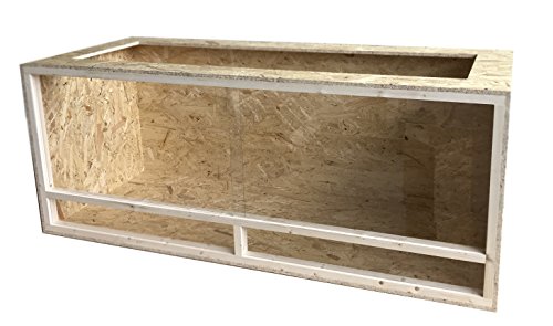 Elmato 12025 Holzterrarium Terrarium Schildkröten Reptilien, komplett montiert, 150x60x60cm von Elmato