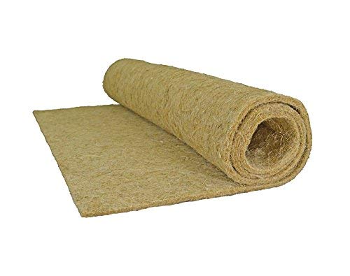 Elmato 12836 Nagerteppich Hanfmatte aus 100% Naturhanf für Nager, 150x80cm Einstreu-Ersatz, Stärke 10mm, von Elmato