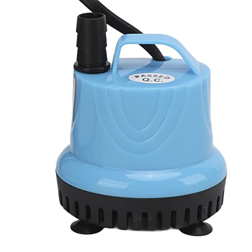 Elprico 35W Aquarium Tauchwasserpumpe, Ultra Leise Wasserpumpe mit 4 Düsen, Multifunktionale Wasserpumpe für Teich, Aquarium (EU-Stecker 220‑240V 5 W) von Elprico