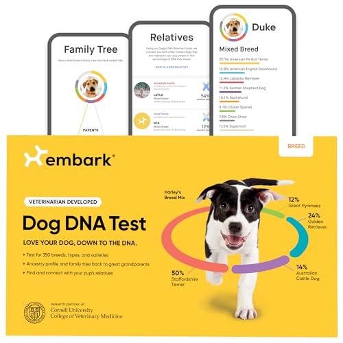 Embark Hunde-DNA-Test, Rassen-Identifikationsset von Embark