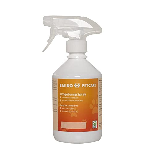 Emiko PetCare Umgebungsspray, Geruchsspray - Tierart Hund und Katze 500ml von Emiko