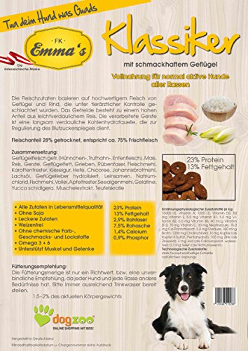 Hundefutter Trockenfutter Klassiker (4 kg) von Emmas