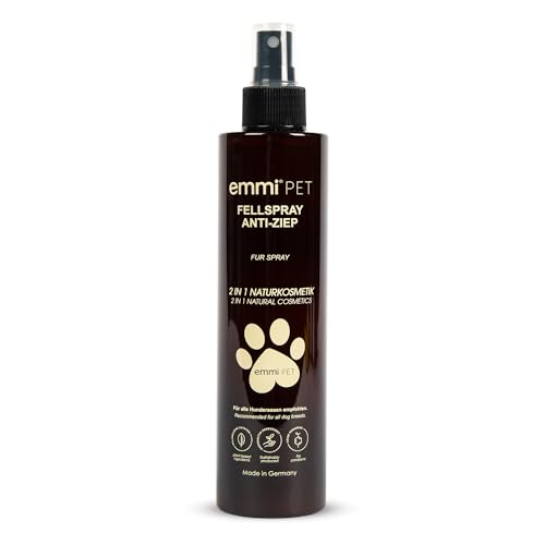 emmi-pet Fellspray 2in1 Anti-Ziep Natur 250 ml – 100 % natürliche Fellpflege mit Mandelöl und Aloe Vera - entwirrt ohne Ziepen, gegen Verfilzungen, stärkt Fell & Haut, für alle Hunde ab 10. Woche emmi-pet Fellspray 2in1 Anti-Ziep Natur 250 ml – 100 % natürliche Fellpflege mit Mandelöl und Aloe Vera - entwirrt ohne Ziepen, gegen Verfilzungen, stärkt Fell & Haut, für alle Hunde ab 10. Woche von Emmi-pet