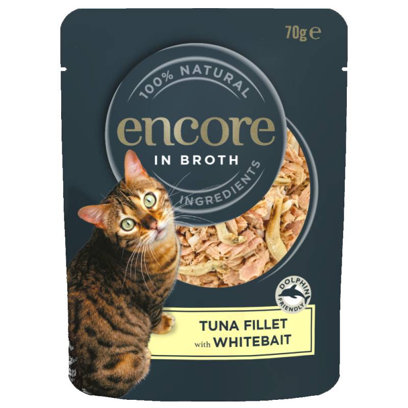 Sparpaket Encore Cat Pouch 48 x 70 g - Thunfisch und Weißfisch von Encore