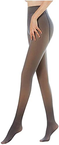 Endxedio Perfect Legs Womens Sheer Warm Fleece Tights Slim Legs Warm Fleece Lined Tights Thermal Winter Leggings (85g, Black) von Endxedio