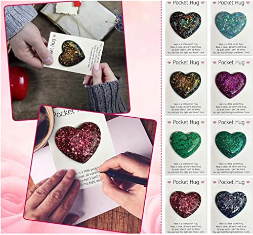 Endxedio Pocket Hug Heart,Mini Cute Pocket Hug Decoration Special Encourage,Valentines Gift Hug Decoration,Pocket Hug Heart Token with Card,for Birthday Wedding Party (1pcs) von Endxedio