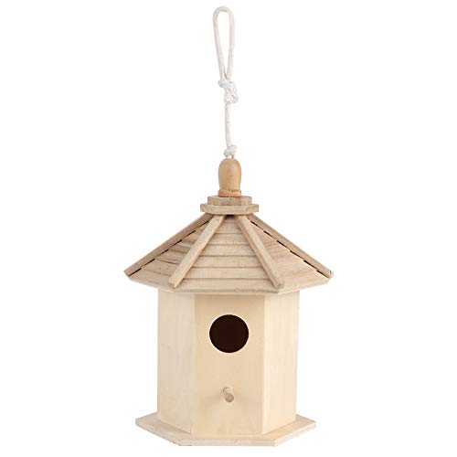 Enforose Gartenarbeit, hölzernes hängendes Vogelhaus, Outdoor-Vogel, warm, Papageienzucht, Paarungsbox, Vogelkäfig, Box für Papageien von Enforose