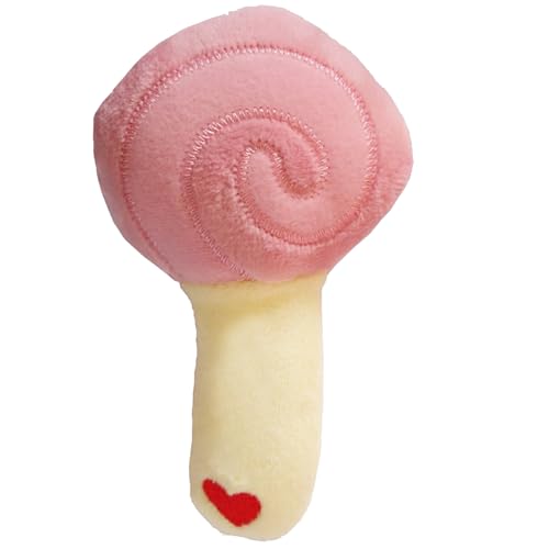 Lollipop Haustier-Plüschspielzeug, bissfest, Zähneknirschen, lindert Langeweile, interaktives Hunde-Kauspielzeug für kleine, mittelgroße und große Rassen, Kauspielzeug, (Pink) von Enforose