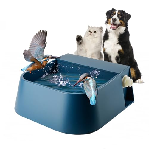 Enjoying Automatisch füllender Wassernapf 2L, Haustiertränke für Drinnen und Draußen, Katze Wasserspender mit Schwimmerventil, Geeignet für Hunde, Katzen,Kaninchen, Hühner von Enjoying