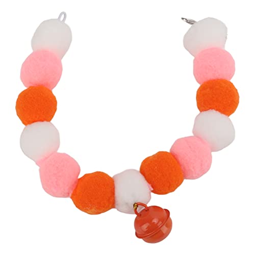 Entatial Katzenglockenhalsband, Elegantes Haustierhalsband, bequemes Schnallendesign für den täglichen Gebrauch Orange-M von Entatial