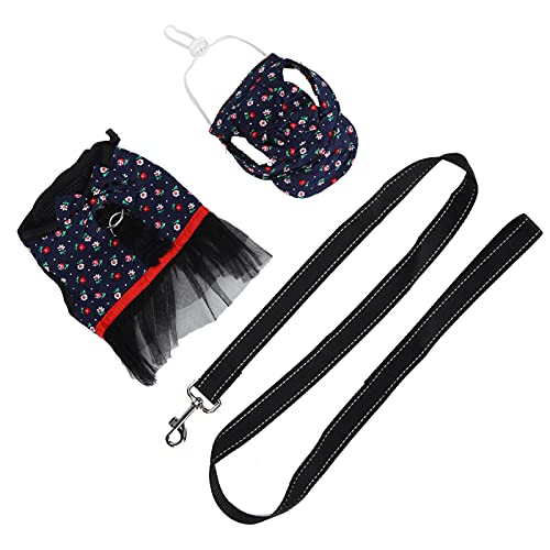 Entatial Pig Walking Vest Strap, Pet Dress Harness Set Niedlich für kleine Haustiere(GXBD04 blau, S) von Entatial