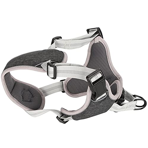 Verstellbares Hundegeschirr, Pet Anti-Lost Weste Reflektierendes Pet Harness Hundeweste Harness für Pet Anti-Lost Weste(Schwarz, L) von Entatial