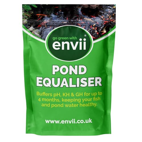 Envii Pond Equaliser – Sofort wirksamer Ausgleich und Stabilisator für sichere pH-, KH und GH Werte um das perfekte Teichmilieu zu schaffen (500g) von Envii