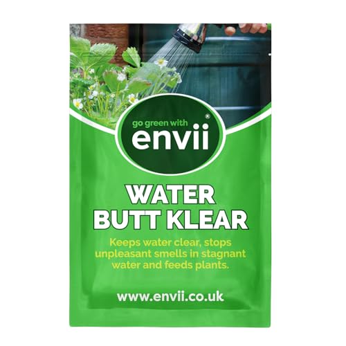 Envii Water Butt Klear – Biologischer Reiniger und Wasseraufbereiter für Regentonnen – reinigt Wasser & nährt Pflanzen (40 Tablets) von Envii