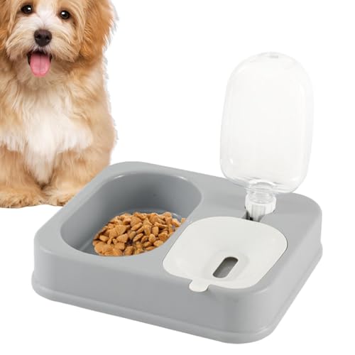 Eoixuqba Automatische Futterspender für Hunde, Katzenfutter- und Wasserspender-Set | 2-in-1-Fressnäpfe mit automatischem Gewichtswasser - Double Dishes Bunny Futter-Wasserspender-Set, Futterstation von Eoixuqba