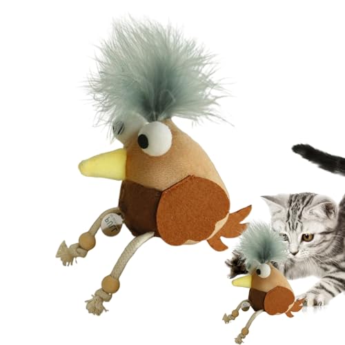 Eoixuqba Interaktives Zwitscher-Vogel-Katzenspielzeug – Vogelzwitscher-Katzenminze-Spielzeug für Katzen – Haustierbedarf Indoor-Spiele für Kätzchen, Welpentraining, Spielanreicherung, Übung Eoixuqba Interaktives Zwitscher-Vogel-Katzenspielzeug – Vogelzwitscher-Katzenminze-Spielzeug für Katzen – Haustierbedarf Indoor-Spiele für Kätzchen, Welpentraining, Spielanreicherung, Übung von Eoixuqba