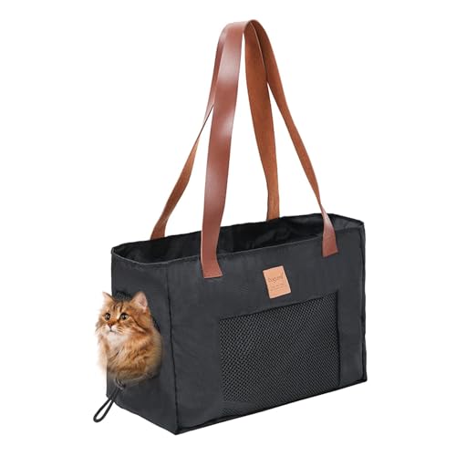 Eoixuqba Katzen-Reisetasche, Haustier-Tragetasche für Hunde und Katzen, Tragetasche für Reisen, verschleißfeste Katzentragetasche von Eoixuqba