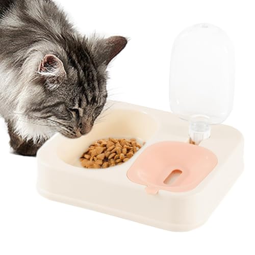 Eoixuqba Katzenfutter- und Wasserspender-Set, Futternäpfe für Katzen - 2-in-1 erhöhter Futternapf für Haustiere | Double Dishes Bunny Futter-Wasserspender-Set, Futterstation für Haustierbedarf zur von Eoixuqba