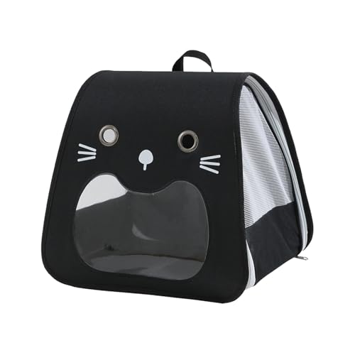 Eoixuqba Smile Faltbare Transporttasche, 32x27x35cm Haustier Tragetasche, Haustier Reisetasche, Haustier Sichtschutz Haustiertasche, Faltbare Haustiertasche Für Mittelgroße Kleine Hunde, Katzen, von Eoixuqba