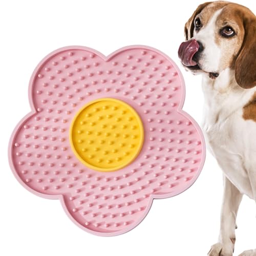 Leckmatte in Blumenform, 15 cm große Leckmatte für Haustiere, langsames Lecken für Katzen in Blumenform, langsame Fütterungsmatte für Katzen, langsames Füttern, Leckmatte für langsames Füttern, von Eoixuqba