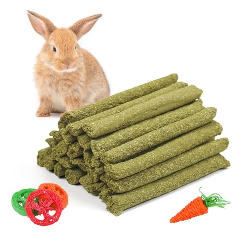 Episkey 30 Kauspielzeug für Kaninchen, Timothy Heu-Sticks, zur Verbesserung der Zahngesundheit, geeignet für Kaninchen, Hamster, Chinchillas und holländische Schweine (H01) von Episkey